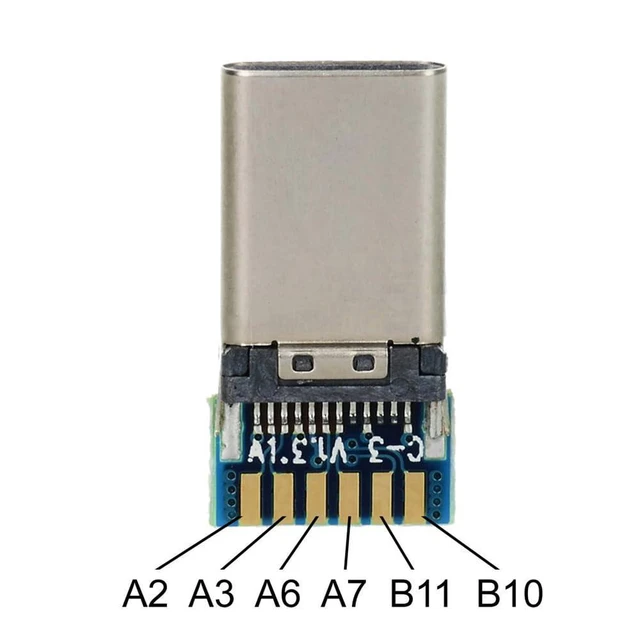 Alt view image 5 of 7 - WRIARICH DIY 24pin USB 3.1 Type C USB-C Male Plug Connector SMT Type with PC Board