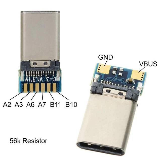 Alt view image 6 of 7 - WRIARICH DIY 24pin USB 3.1 Type C USB-C Male Plug Connector SMT Type with PC Board