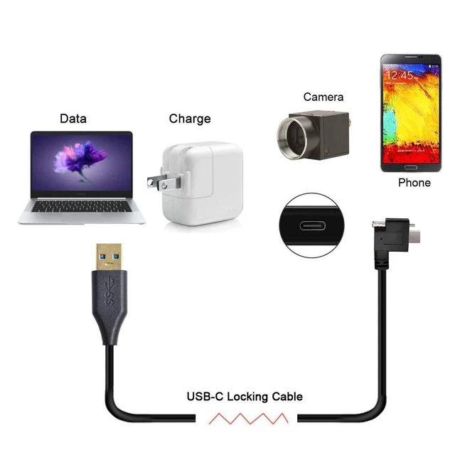 Alt view image 4 of 5 - WRIARICH USB Type-C to USB-A 3.0 Male Data Cable 3.94ft USB Type C Cable USB C to USB 3.0 Cable for Camera 5Gbps USB C to USB Adapter USB-A to USB-C Data Cord