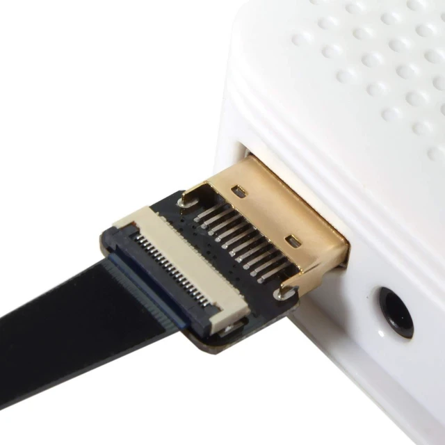 Alt view image 7 of 7 - WRIARICH CYFPV FPV HDMI Male to Up Angled 90D HDMI Male HDTV FPC Flat Cable for FPV HDTV Multicopter Aerial Photography (50cm)