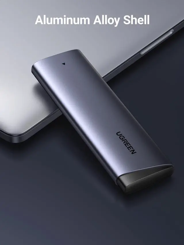 Alt view image 6 of 6 - WRIARICH 10Gbps M.2 NVMe SSD Enclosure