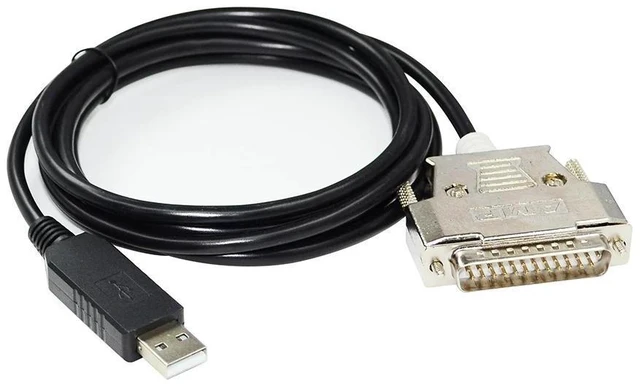Alt view image 3 of 6 - WRIARICH FT232RL CHIP USB TO D-SUB 25 PIN DB25 MALE ADAPTER RS232 SERIAL COMMUNICATION CABLE FOR HIOKI 3532-50 HiTESTER LCR TO PC
5M Length