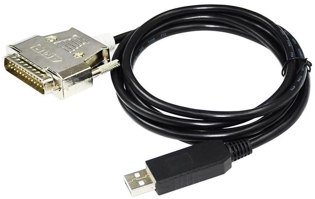 Alt view image 4 of 6 - WRIARICH FT232RL CHIP USB TO D-SUB 25 PIN DB25 MALE ADAPTER RS232 SERIAL COMMUNICATION CABLE FOR HIOKI 3532-50 HiTESTER LCR TO PC
5M Length