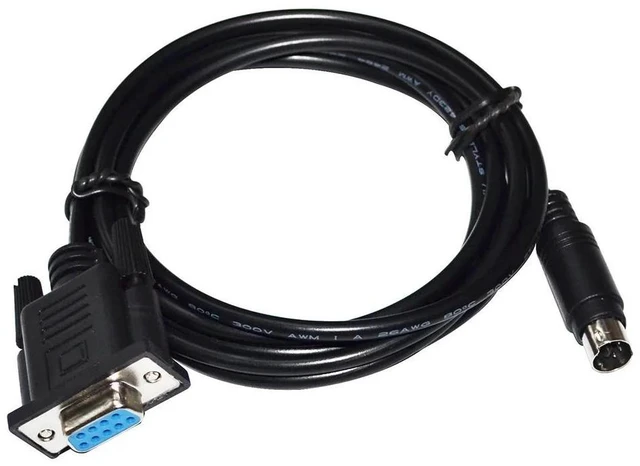 Alt view image 2 of 6 - WRIARICH RS232 DB9 D-SUB 9 PIN TO MINI DIN 6PIN MD6 PLC PROGRAMMING COMMUNICATION CABLE FOR LS LG XGB-XBC XGK XEC PLC TO PC CONTROL KABLE (10M Length)