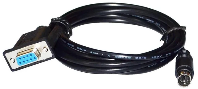 Main image of WRIARICH RS232 DB9 D-SUB 9 PIN TO MINI DIN 6PIN MD6 PLC PROGRAMMING COMMUNICATION CABLE FOR LS LG XGB-XBC XGK XEC PLC TO PC CONTROL KABLE (10M Length)