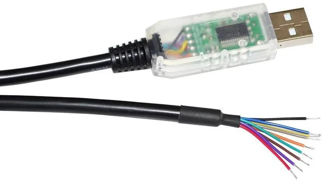 Alt view image 4 of 6 - WRIARICH FTDI FT232RL CHIP USB TO RS422 FULL DUPLEX 9 CORE 9PIN WE WIRE END SERIAL INTERFACE CABLE COMPATIBLE WITH USB-RS422-WE-1800-BT (9 core)
3M Length