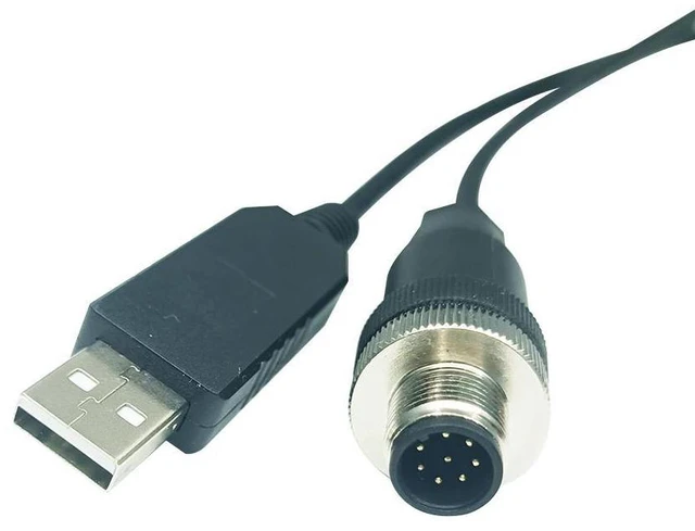 Alt view image 4 of 6 - WRIARICH FTDI FT232RL CHIP USB TO M12 8PIN RS232 CONVERTER SERIAL COMMUNICATION CABLE FOR METTLER TOLEDO ICS SERIES BALANCES TO PC HOST
1.8M Length(1.8M Length)