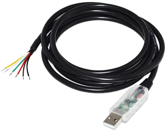 Main image of WRIARICH FTDI FT232RL USB TO RS485 6 CORE 6P WE CONVERTER SERIAL COMMUNICATION CABLE COMPATIBLE USB-RS485-WE-1800-BT GND DATA A+ B- 120R (Black USB Case)
7M Length(8M Length)