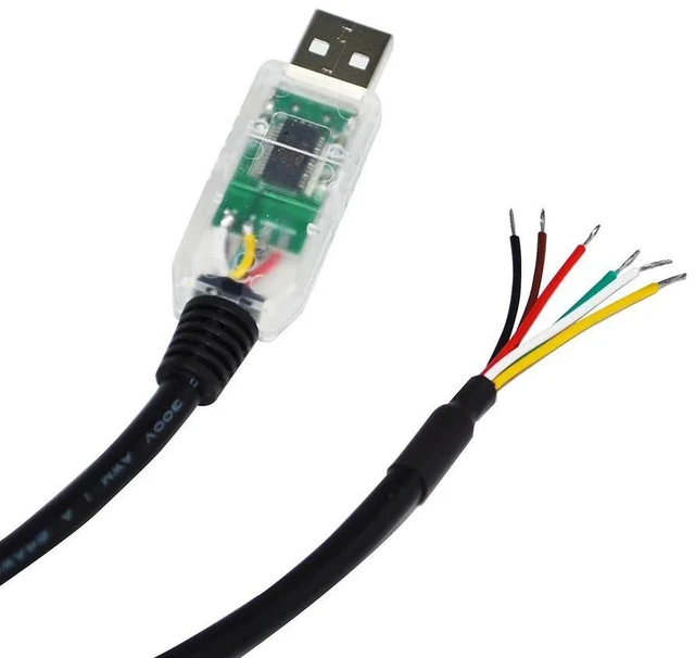 Alt view image 4 of 6 - WRIARICH FTDI FT232RL USB TO RS485 6 CORE 6P WE CONVERTER SERIAL COMMUNICATION CABLE COMPATIBLE USB-RS485-WE-1800-BT GND DATA A+ B- 120R (Black USB Case)
7M Length(8M Length)