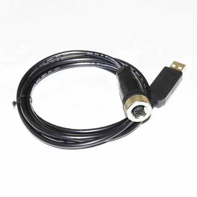 Alt view image 3 of 6 - WRIARICH FTDI CHIP USB TO M12 5P FEMALE RS232 CONVERTER SERIAL COMMUNICATION CABLE FOR SMC ITV1000 ITV2000 ITV3000 SERIES E/P REGULATOR
5M Length