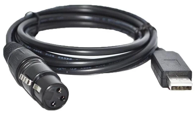 Alt view image 3 of 6 - WRIARICH FTDI FT232RL USB TO RS485 3PIN 3P DMX512 DMX 512 XLR FEMALE CONVERTER CABLE FOR FREESTYLER STAGE LIGHTNING CONTROLLER KABLE (Color C)
7M Length(8M Length)