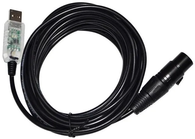 Alt view image 3 of 6 - WRIARICH COLORFUL FTDI RS485 DMX512 TO USB 3PIN 3P DMX 512 XLR FEMALE CONVERTER CABLE FOR FREESTYLER QLC STAGE LIGHTNING CONTROLLER KABLE (Color H)
7M Length(8M Length)