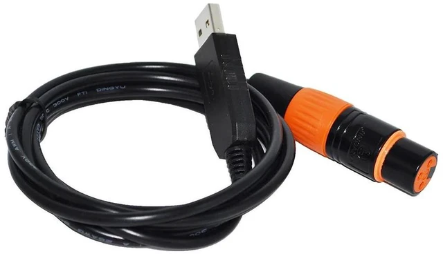 Alt view image 2 of 6 - WRIARICH COLORFUL FTDI RS485 DMX512 TO USB 3PIN 3P DMX 512 XLR FEMALE CONVERTER CABLE FOR FREESTYLER QLC STAGE LIGHTNING CONTROLLER KABLE (Color H)
7M Length(8M Length)