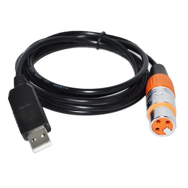 Alt view image 5 of 6 - WRIARICH COLORFUL FTDI RS485 DMX512 TO USB 3PIN 3P DMX 512 XLR FEMALE CONVERTER CABLE FOR FREESTYLER QLC STAGE LIGHTNING CONTROLLER KABLE (Color H)
7M Length(8M Length)