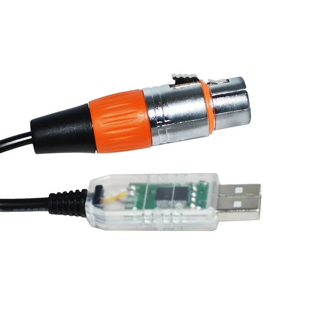 Alt view image 2 of 6 - WRIARICH FTDI RS485 DMX512 TO USB XLR 3PIN 3P DMX FEMALE DMXKING DMXCONTROL FREESTYLER DMX400 CABLE QLC+ STAGE LIGHTNING CONTROLLER KABLE (Color A)
7M Length(8M Length)