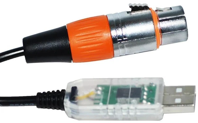 Alt view image 2 of 6 - WRIARICH FTDI RS485 DMX512 TO USB XLR 3PIN 3P DMX FEMALE DMXKING DMXCONTROL FREESTYLER DMX400 CABLE QLC+ STAGE LIGHTNING CONTROLLER KABLE (Color A)
(1.8M Length)