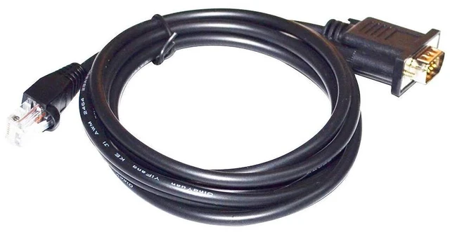 Main image of WRIARICH D-SUB 9-PIN DB9 MALE TO RJ45 PLUG ADAPTER RS422 COMMUNICATION CABLE FOR AVMATRIX VS0605U CONTROLLER TO DATAVIDEO PTC CAMERA 5M Length