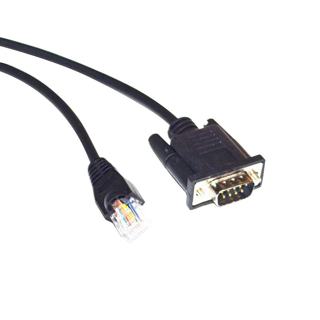 Alt view image 4 of 5 - WRIARICH D-SUB 9-PIN DB9 MALE TO RJ45 PLUG ADAPTER RS422 COMMUNICATION CABLE FOR AVMATRIX VS0605U CONTROLLER TO DATAVIDEO PTC CAMERA 5M Length