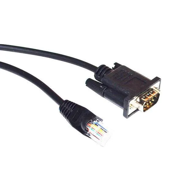 Alt view image 5 of 5 - WRIARICH D-SUB 9-PIN DB9 MALE TO RJ45 PLUG ADAPTER RS422 COMMUNICATION CABLE FOR AVMATRIX VS0605U CONTROLLER TO DATAVIDEO PTC CAMERA 5M Length