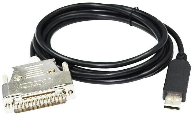 Alt view image 5 of 6 - WRIARICH FT232RL CHIP USB TO D-SUB 25 PIN DB25 MALE ADAPTER RS232 SERIAL COMMUNICATION CABLE FOR HIOKI 3532-50 HiTESTER LCR TO PC
5M Length