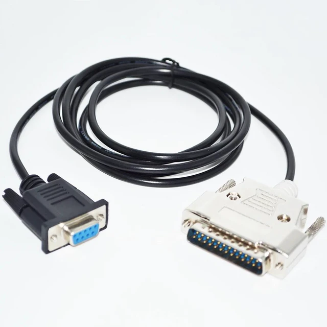 Alt view image 2 of 6 - WRIARICH RS232 DB9 9PIN FEMALE TO DB25 D-SUB25PIN MALE ADAPTER NULL MODEM CABLE FOR VOOR SHARP X68000 X68K COMMUNICATED WITH PC 12M Length(12M Length)