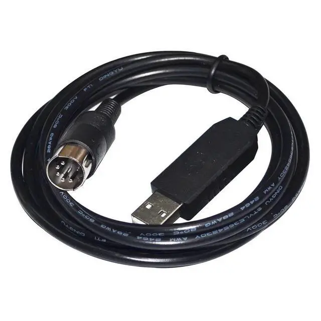Alt view image 3 of 6 - WRIARICH FTDI FT232RL USB TO DIN 5PIN MALE ADAPTER RS232 SERIAL COMMUNICATION CABLE FOR HUAZHI HZF/PTF/DTF/HZT/PTT/DTT SERIES SCALE TO PC
5M Length