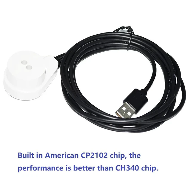 Alt view image 2 of 6 - WRIARICH USB to Far Infrared Meter Reader Cable 38KHz Modulation Compliance IEC 62056 61107 DLMS Transparent Transmission Communication 1.5M Length(1.5M Length)