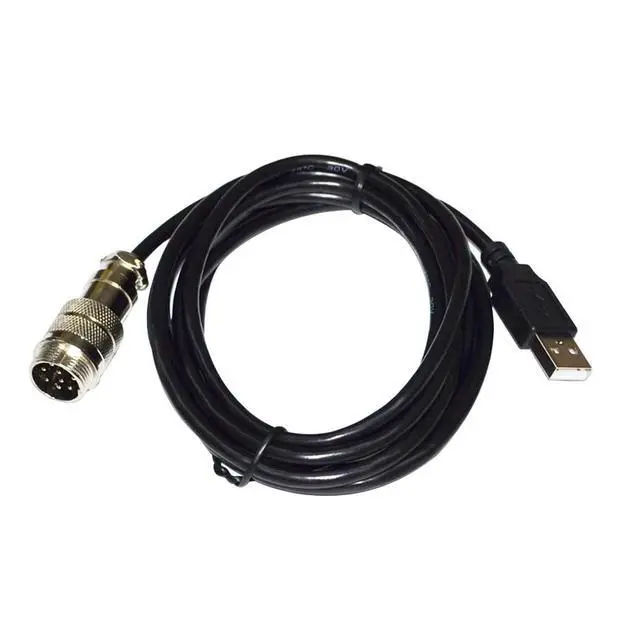 Alt view image 2 of 6 - WRIARICH USB 2.0 TO 9 DIN MALE ADAPTER CONNECTION DIN-USB CABLE FOR THRUSTMASTER TH8A GEAR TSSH TSSH+ MOD+ HANDBRAKE PC CONTROLLER KABLE 5M Length(3.6M Length)