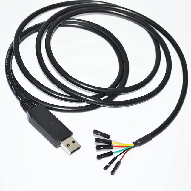 Main image of WRIARICH FTDI FT232RL CHIP USB TO 6 WAY 0.1" PITCH SINGLE-IN-LINE SIL 6PIN DUPONT JUMPER DEBUG RS232 SERIAL DEBUG COMMUNICATION CABLE (FT232RL 1X1 6P)
5M Length