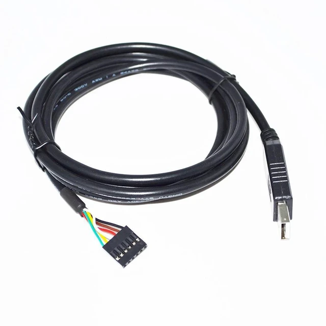 Alt view image 3 of 6 - WRIARICH FTDI FT232RL CHIP USB TO 6 WAY 0.1" PITCH SINGLE-IN-LINE SIL 6PIN DUPONT JUMPER DEBUG RS232 SERIAL DEBUG COMMUNICATION CABLE (FT232RL 1X1 6P)
5M Length