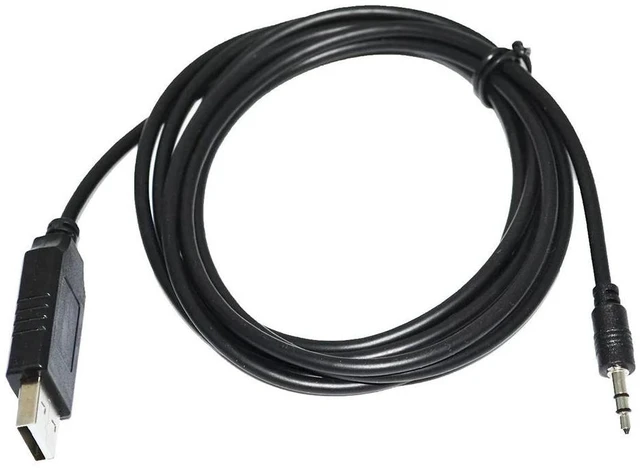 Alt view image 3 of 6 - WRIARICH ORIGIN FTDI FT232RL CHIP USB TO TRS 2.5MM AUDIO JACK CONNECTOR RS485 CONVERTER SERIAL COMMUNICATION CABLE FOR HORIBA MFC TO PC (Black USB)
5M Length