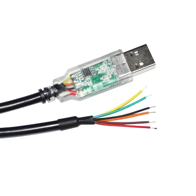 Alt view image 3 of 6 - WRIARICH FTDI FT232RQ CHIP USB TO 6PIN 6 CORE WIRE END OPEN RS485 CONVERTER SERIAL COMMUNICATION CABLE COMPATIBLE USB-RS485-WE-1800-BT (1.8M Length)