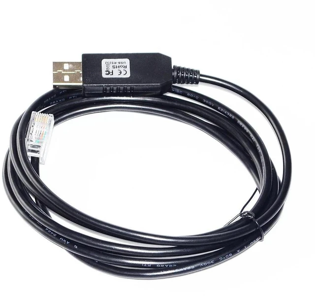 Alt view image 3 of 6 - WRIARICH FTDI FT232RL CHIP USB TO RJ12 PLUG RS232 SERIAL CONTROL CABLE FOR OPTEC FOCUSLYNX DUAL-FOCUS CONTROLLER TO PC I/O #17695 KABLE (RJ12 TO USB)
0.8M Length(1.8M Length)