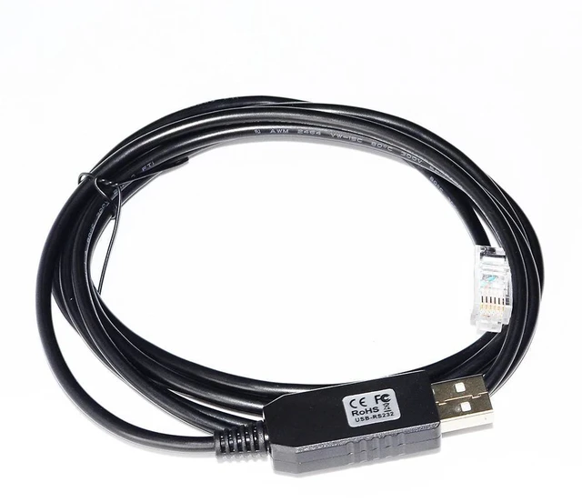 Alt view image 2 of 6 - WRIARICH FTDI FT232RL CHIP USB TO RJ12 PLUG RS232 SERIAL CONTROL CABLE FOR OPTEC FOCUSLYNX DUAL-FOCUS CONTROLLER TO PC I/O #17695 KABLE (RJ12 TO USB)
0.8M Length(1.8M Length)
