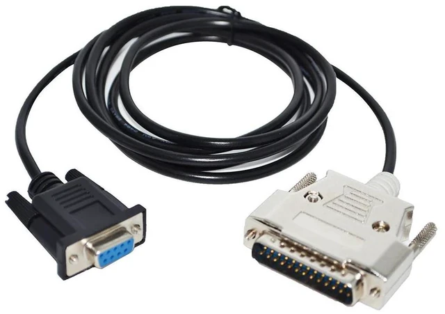 Alt view image 2 of 5 - WRIARICH RS232 D-SUB 9 PIN DB9 FEMALE TO DB25 25PIN MALE ADAPTER CONVERTER SERIAL CABLE FOR SHIMADZU ANALYTICAL BALANCE ELECTRONIC SCALE 5M Length