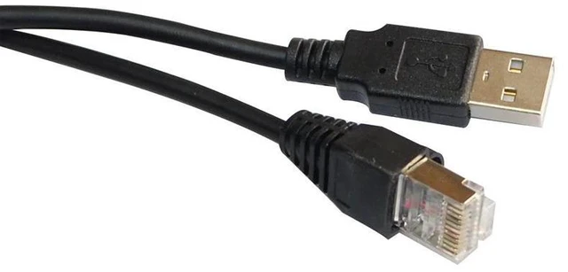 Alt view image 6 of 6 - WRIARICH FTDI FT232RL CHIP RS232 USB 2.0 A TO RJ48 RJ50 10P10C PLUG SCANNER DATA EXTENSION CABLE FOR JADAK BAR CODE SCANNER TO PC KABLE (RS232 USB TO RJ50)
0.9M Length(3.6M Length)