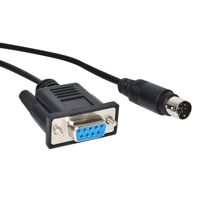 Alt view image 4 of 5 - WRIARICH D-SUB 9 PIN DB9 FEMALE TO MINI DIN 8P MD8 MALE ADAPTER RS232 SERIAL DATA TRANSFER CABLE FOR APPLE QUICKTAKE 100 150 CAMERA TO PC 5M Length