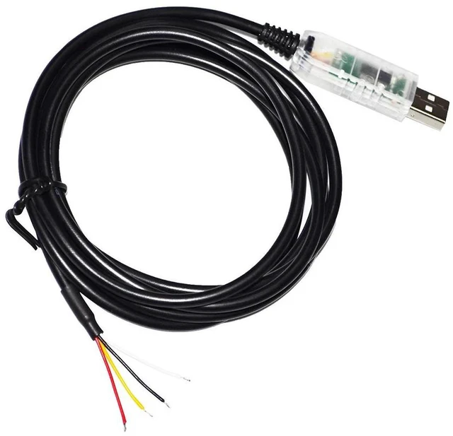 Alt view image 3 of 6 - WRIARICHINDUSTRIAL FTDI FT232RL CHIP USB TO 4 CORE 4PIN 4P WE WIRE END OPEN RS485 CONVERTER SERIAL CABLE COMPATIBLE USB-RS485-WE-1800-BT (Transparent USB Case)
7M Length(8M Length)
