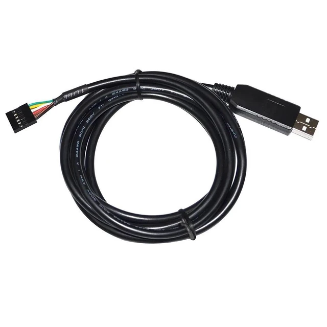 Alt view image 3 of 6 - WRIARICH FTDI FT232RL USB TO UART TTL 3.3V 5V 6PIN 0.1" PITCH DUPONT JUMPER DOWNLOAD CABLE COMPATIBLE WITH TTL-232R-3V3 VCC GND TXD RXD (TTL 3.3V 1x1 6P)
(1.8M Length)
