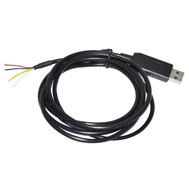 Alt view image 2 of 6 - WRIARICH INDUSTRIAL FTDI FT232RL USB TO UART TTL 3.3V 3V3 4 CORE 4PIN WIRE END OPEN CABLE COMPATIBLE WITH TTL-232R-3V3-WE VCC GND TXD RXD (TTL 5V)
3M Length