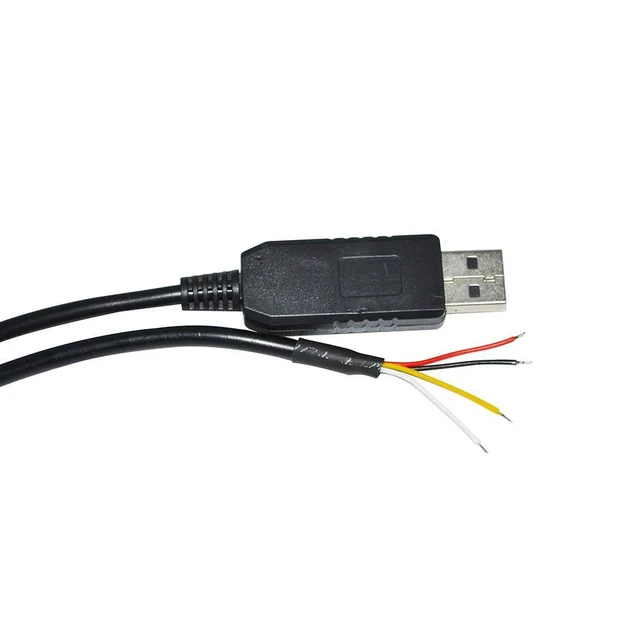 Alt view image 3 of 6 - WRIARICH INDUSTRIAL FTDI FT232RL USB TO UART TTL 3.3V 3V3 4 CORE 4PIN WIRE END OPEN CABLE COMPATIBLE WITH TTL-232R-3V3-WE VCC GND TXD RXD (TTL 5V)
3M Length