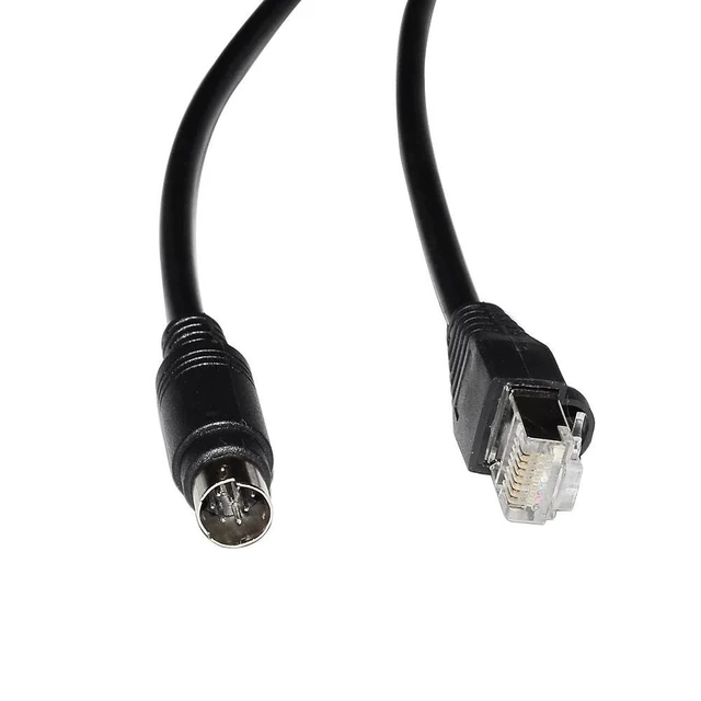 Alt view image 5 of 6 - WRIARICH RJ45 to Mini Din 8P MD8 Male Connector RS422 Programming Communication Cable for Hakko Monitouch HMI MJ2 to Mitsubishi FX PLC
10M Length(10M Length)