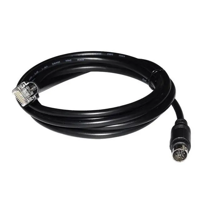 Alt view image 2 of 6 - WRIARICH RJ45 to Mini Din 8P MD8 Male Connector RS422 Programming Communication Cable for Hakko Monitouch HMI MJ2 to Mitsubishi FX PLC
10M Length(10M Length)
