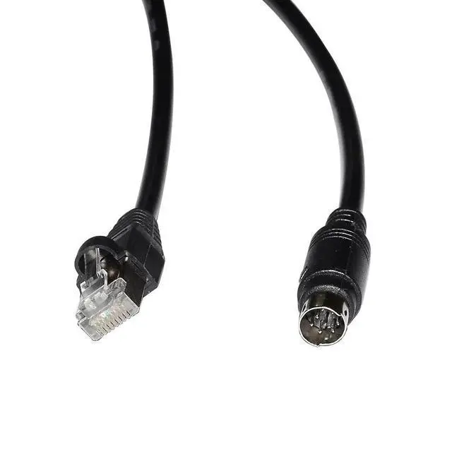 Alt view image 6 of 6 - WRIARICH RJ45 to Mini Din 8P MD8 Male Connector RS422 Programming Communication Cable for Hakko Monitouch HMI MJ2 to Mitsubishi FX PLC
10M Length(10M Length)
