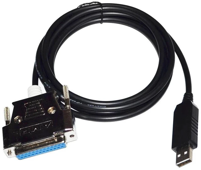 Alt view image 2 of 6 - WRIARICH FT232RL RS232 USB TO D-SUB 25PIN DB25 FEMALE ADAPTER SERIAL COMMUNICATION CABLE FOR BIO-TEK AUTOMATIC MICROPLATE READER PN 75053
5M Length