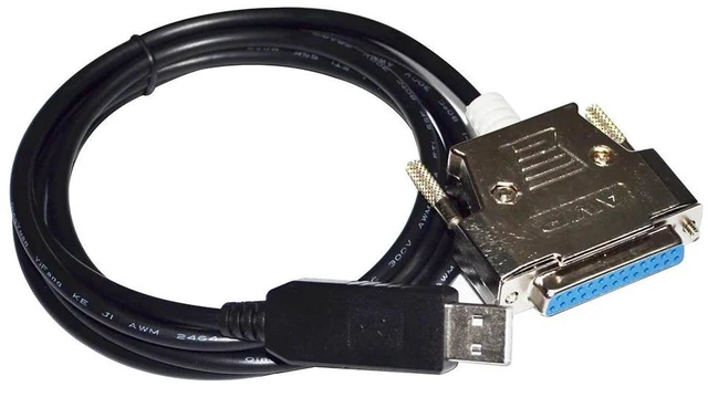 Alt view image 3 of 6 - WRIARICH FT232RL RS232 USB TO D-SUB 25PIN DB25 FEMALE ADAPTER SERIAL COMMUNICATION CABLE FOR BIO-TEK AUTOMATIC MICROPLATE READER PN 75053
5M Length