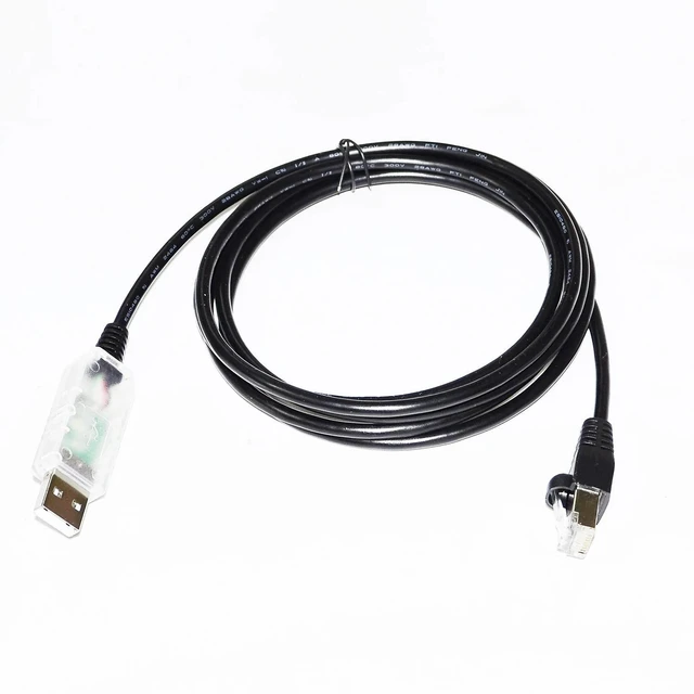 Main image of WRIARICH FTDI FT232RL USB TO RJ45 PLUG RS485 CONVERTER SERIAL COMMUNICATION CABLE FOR ESTUN PRONET/ED3M/ED3L/ED3S/ETS SERVO DRIVE TO PC
5M Length