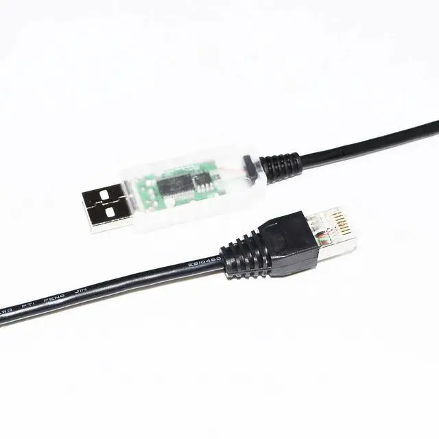 Alt view image 3 of 6 - WRIARICH FTDI FT232RL USB TO RJ45 PLUG RS232/RS485 CONVERTER SERIAL COMMUNICATION CABLE FOR FATEK UNICON USDA3 USDA5 SERVO DRIVE TO PC (RS485 FOR USDA5)
5M Length