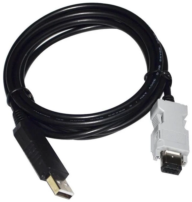 Main image of WRIARICH FTDI USB TO SM-6P ENCODER RS232 SERIAL IEEE1394 COMMUNICATION CABLE FOR SCHNEIDER LXM SERIES SERVO DRIVE CN3 PORT LINK TO PC
5M Length
