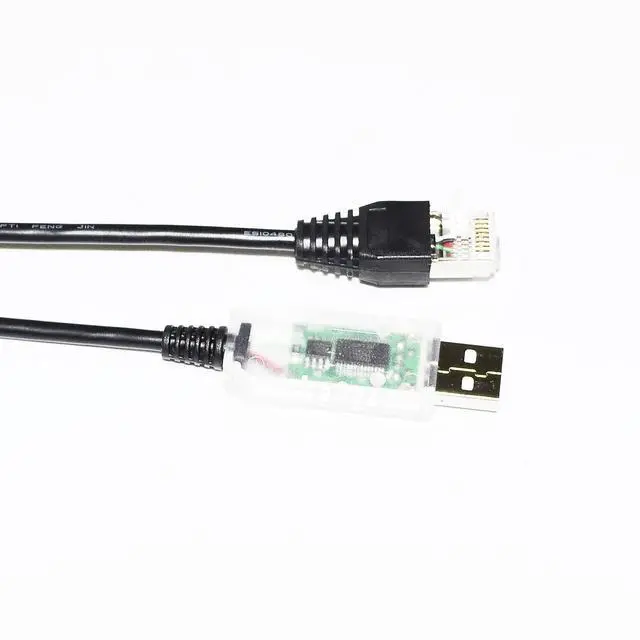 Alt view image 5 of 6 - WRIARICH FTDI FT232RL USB TO RJ45 PLUG RS232/RS485 CONVERTER SERIAL COMMUNICATION CABLE FOR FATEK UNICON USDA3 USDA5 SERVO DRIVE TO PC (RS485 FOR USDA5)
5M Length